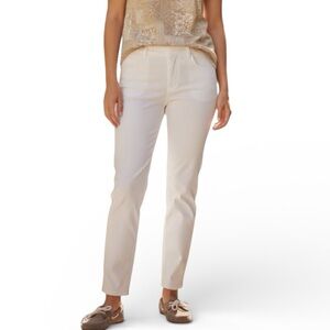 Old Navy Pixie Ankle Pants White Size 12 Mid Rise Stretch NWT